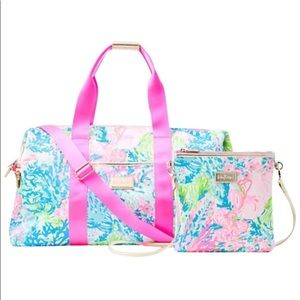 lilly pulitzer Travel Duffle With Crossbody Bag